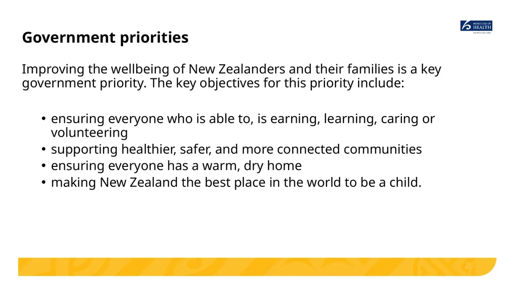 Implementing He Korowai Oranga: The Māori Health - slide 28 of 33