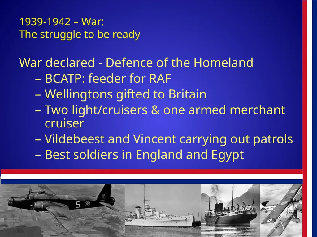 The RNZAF in the Pacific 1942-45 The RNZAF in the - slide 4 of 30
