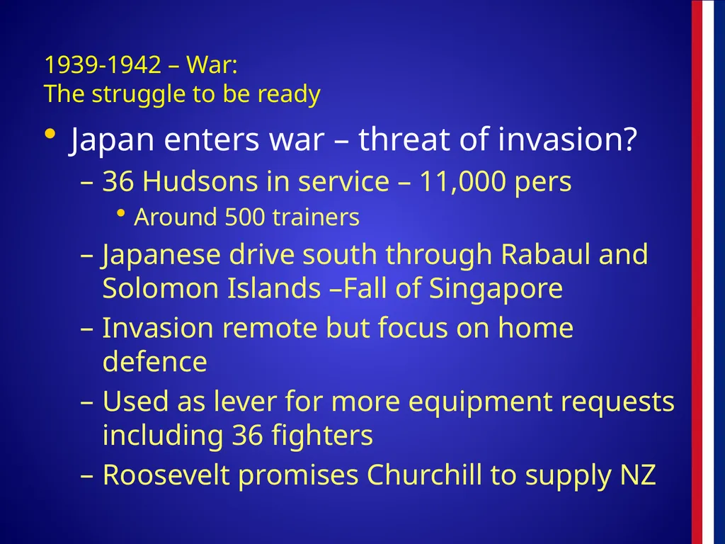 The RNZAF in the Pacific 1942-45 The RNZAF in the - slide 6 of 30