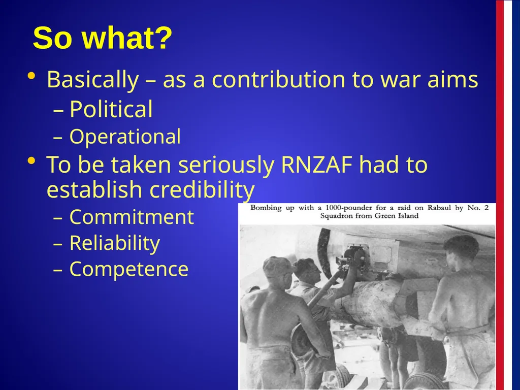 The RNZAF in the Pacific 1942-45 The RNZAF in the - slide 8 of 30