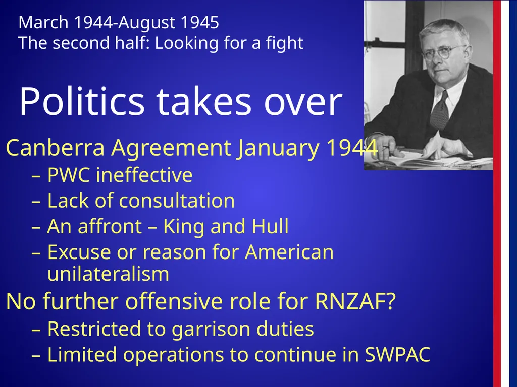 The RNZAF in the Pacific 1942-45 The RNZAF in the - slide 17 of 30