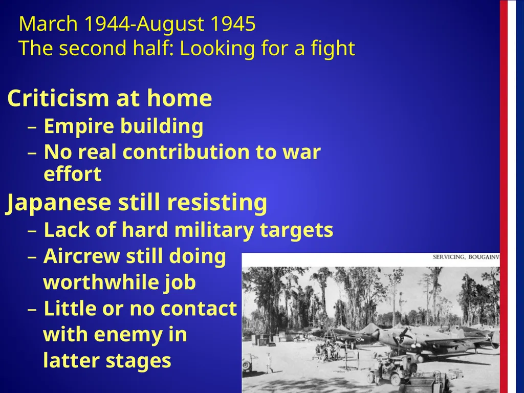 The RNZAF in the Pacific 1942-45 The RNZAF in the - slide 20 of 30