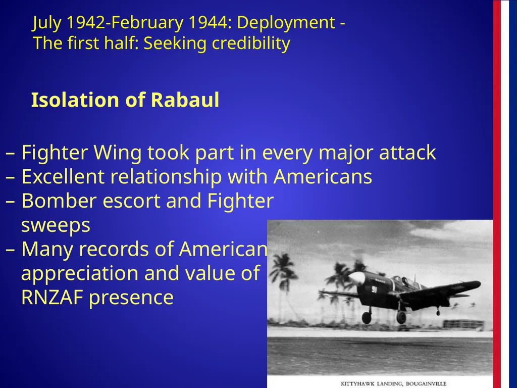 The RNZAF in the Pacific 1942-45 The RNZAF in the - slide 15 of 30