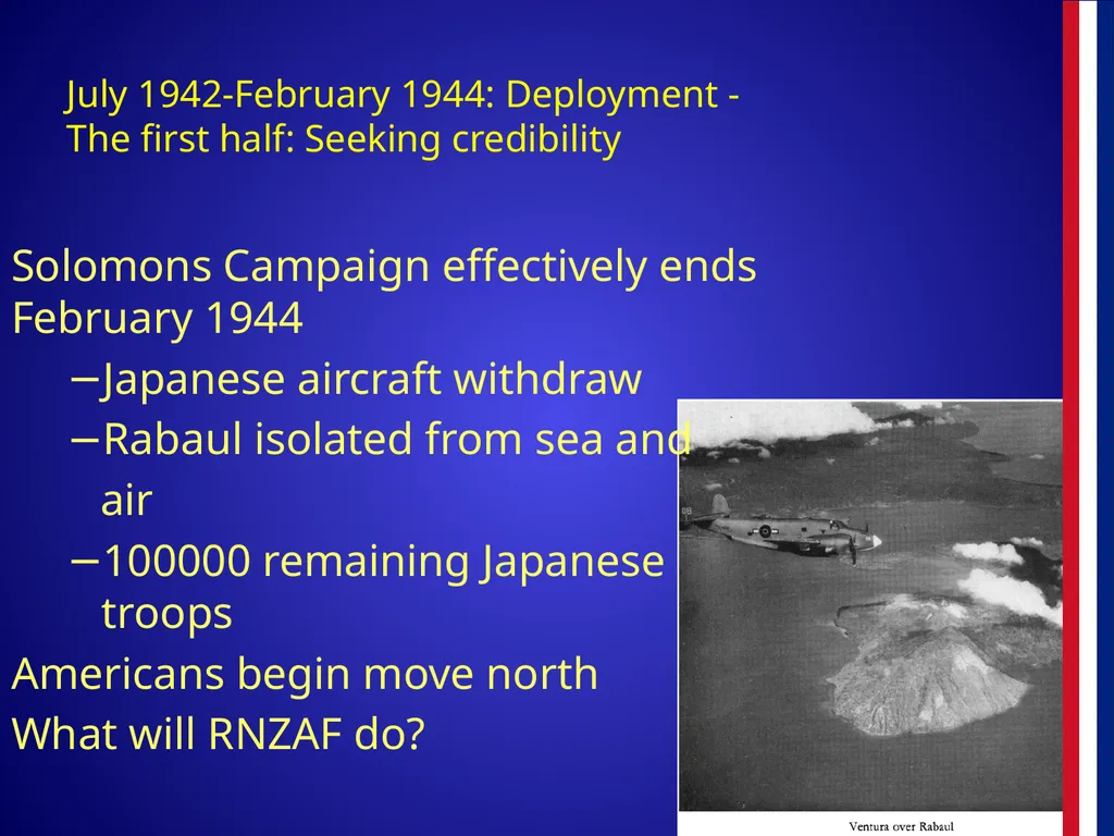 The RNZAF in the Pacific 1942-45 The RNZAF in the - slide 16 of 30