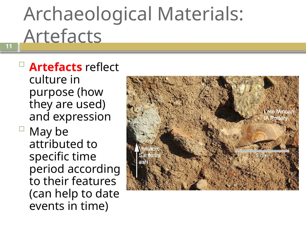 An introduction to geoarchaeology Living with - slide 11 of 27