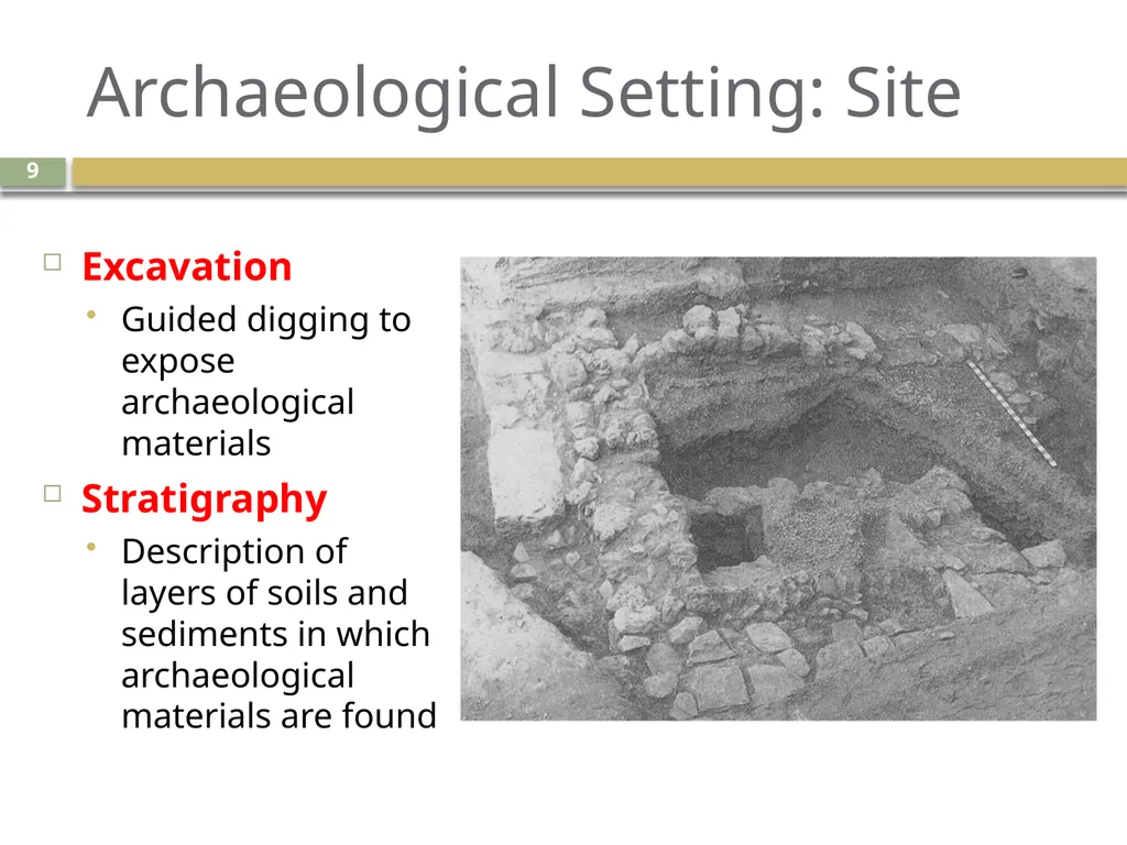 An introduction to geoarchaeology Living with - slide 9 of 27