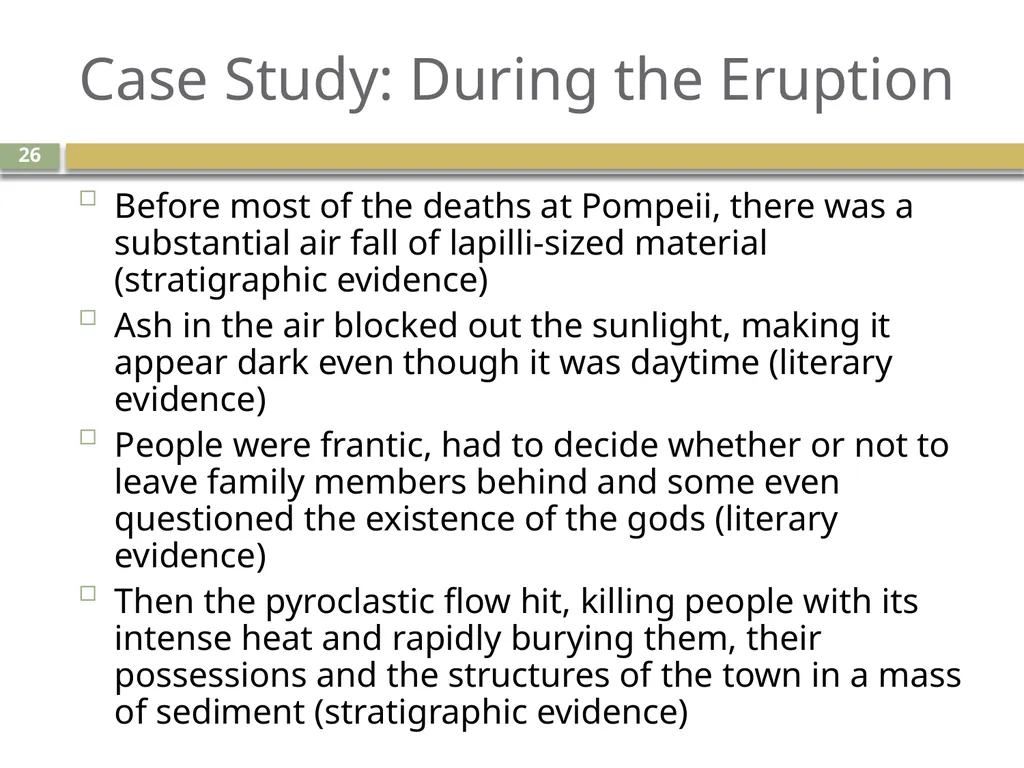 An introduction to geoarchaeology Living with - slide 26 of 27