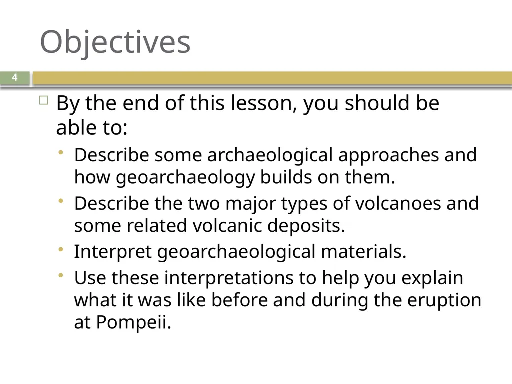 An introduction to geoarchaeology Living with - slide 4 of 27