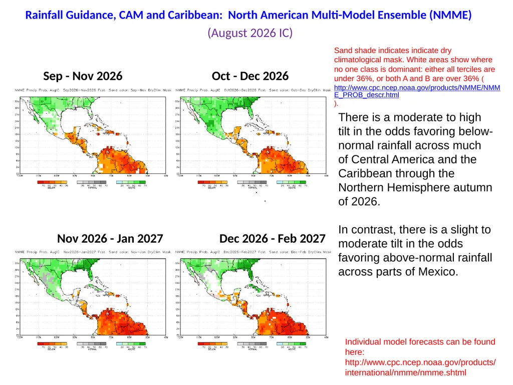 Seasonal Rainfall and Temperature Guidance Issued - slide 10 of 16