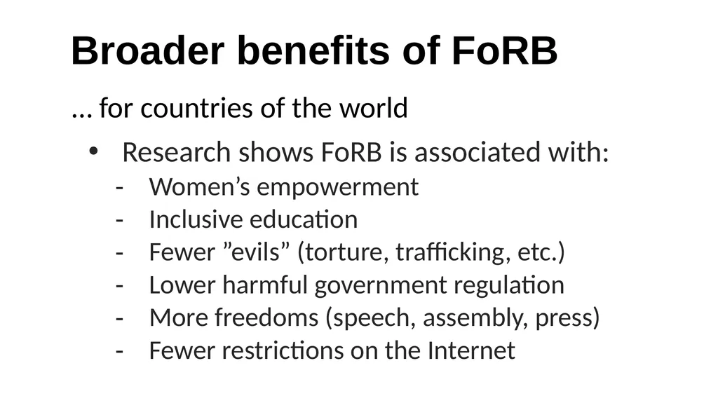 The FoRB Pledge Corporate Pledge in Support of - slide 17 of 30