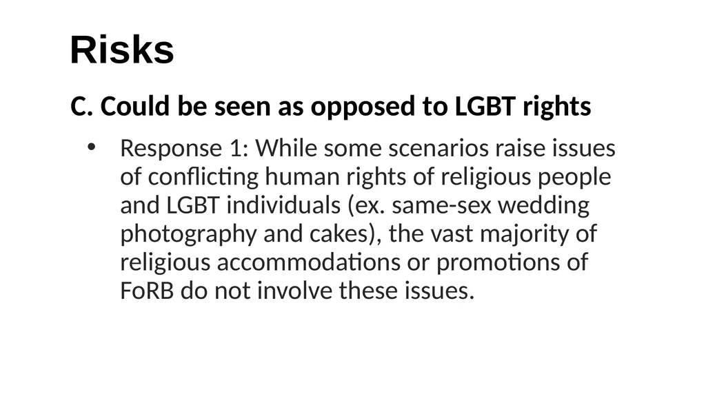 The FoRB Pledge Corporate Pledge in Support of - slide 23 of 30