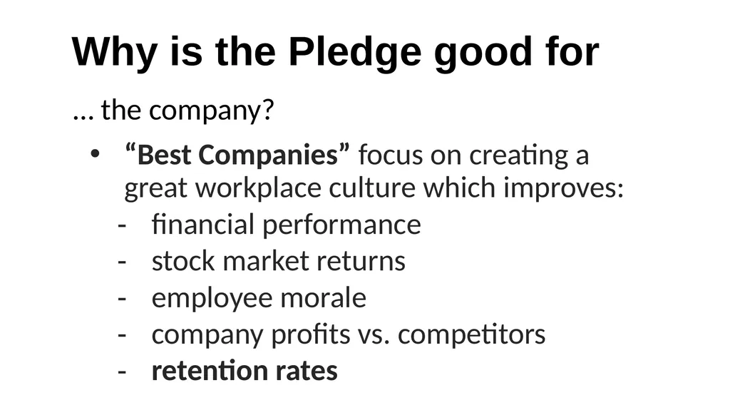 The FoRB Pledge Corporate Pledge in Support of - slide 13 of 30