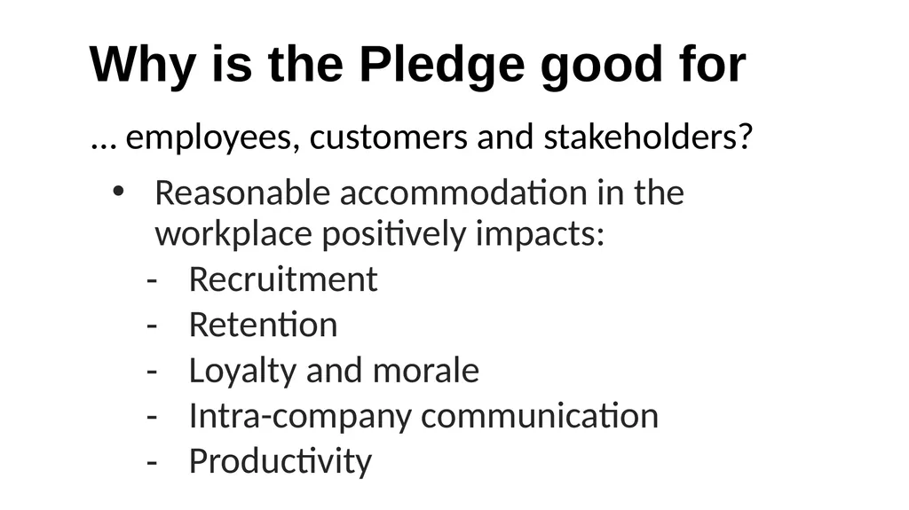 The FoRB Pledge Corporate Pledge in Support of - slide 7 of 30