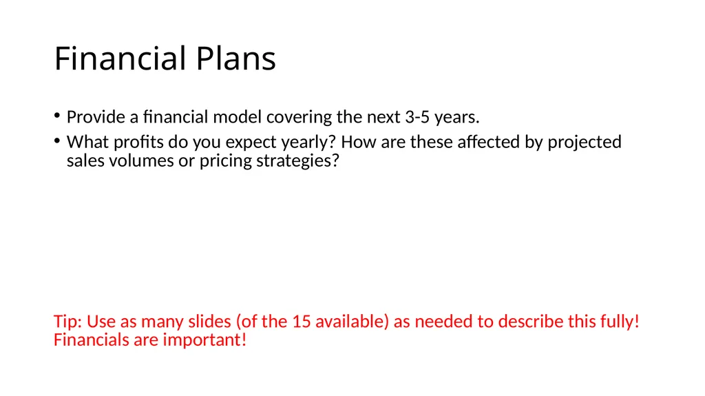 Business Plan Template Teams of prospective - slide 10 of 17