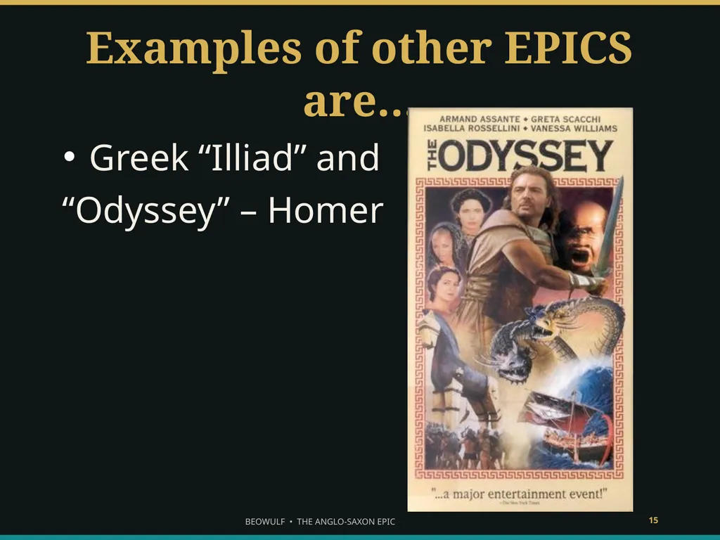 BEOWULF ENTER THE HEROIC WORLD What makes someone - slide 15 of 43