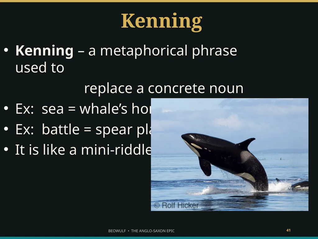 BEOWULF ENTER THE HEROIC WORLD What makes someone - slide 41 of 43