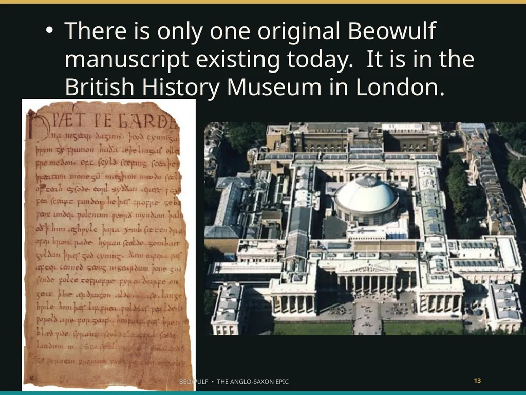 BEOWULF ENTER THE HEROIC WORLD What makes someone - slide 13 of 43