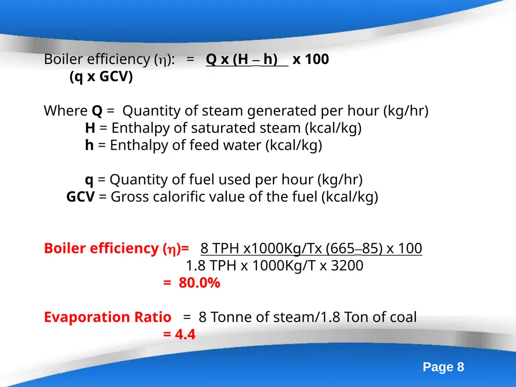 Energy Efficiency in Boiler System Boilers - slide 8 of 55