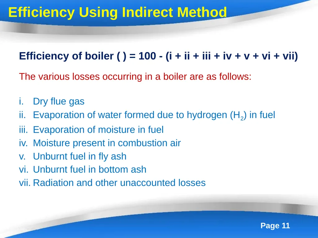 Energy Efficiency in Boiler System Boilers - slide 11 of 55