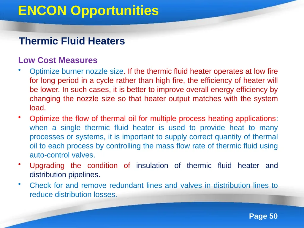 Energy Efficiency in Boiler System Boilers - slide 50 of 55
