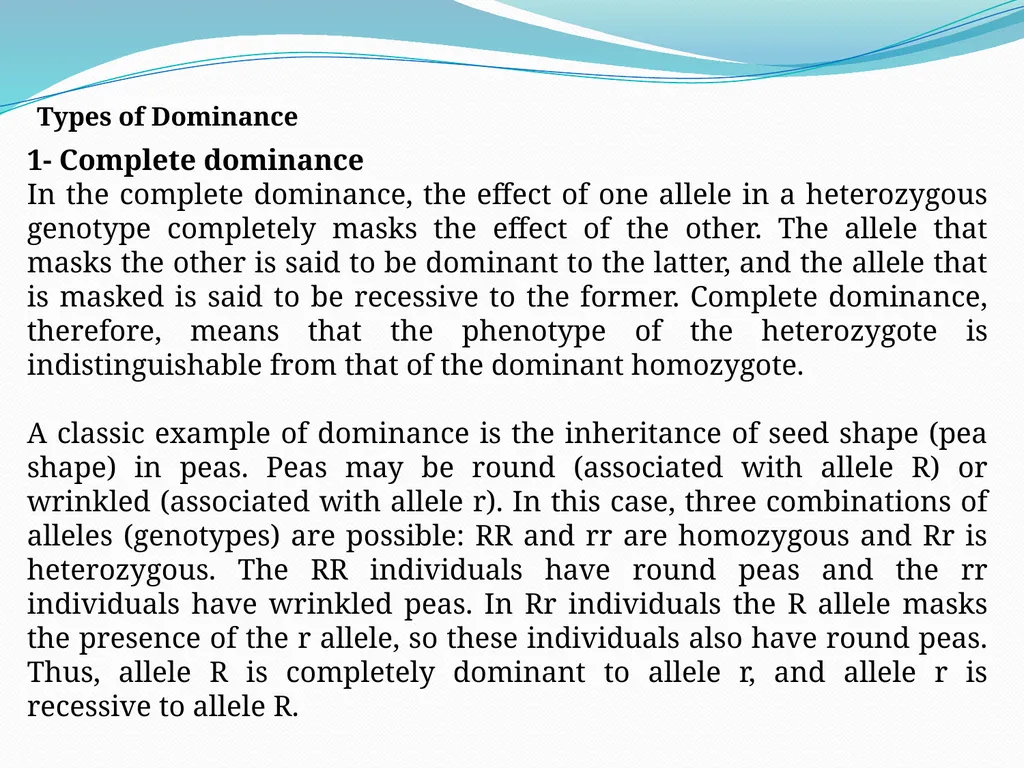 genetic course lecture (3) Modified Mendelian - slide 4 of 18