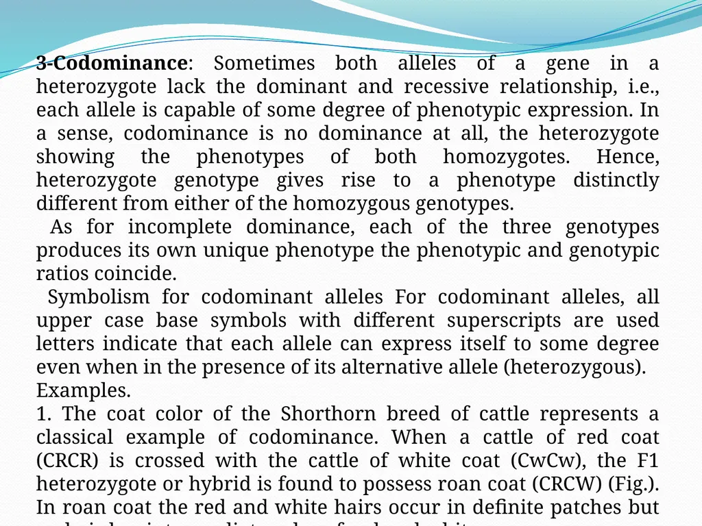 genetic course lecture (3) Modified Mendelian - slide 11 of 18