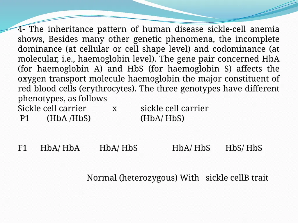 genetic course lecture (3) Modified Mendelian - slide 14 of 18