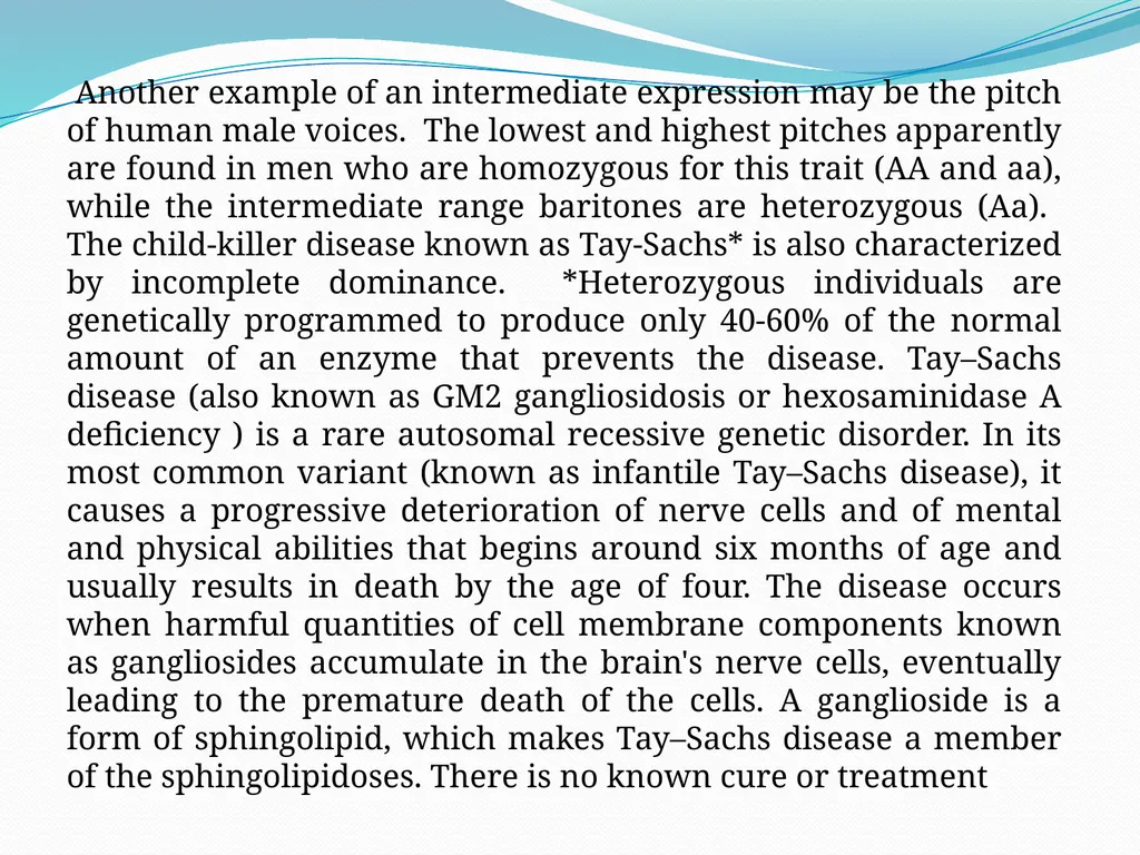genetic course lecture (3) Modified Mendelian - slide 9 of 18