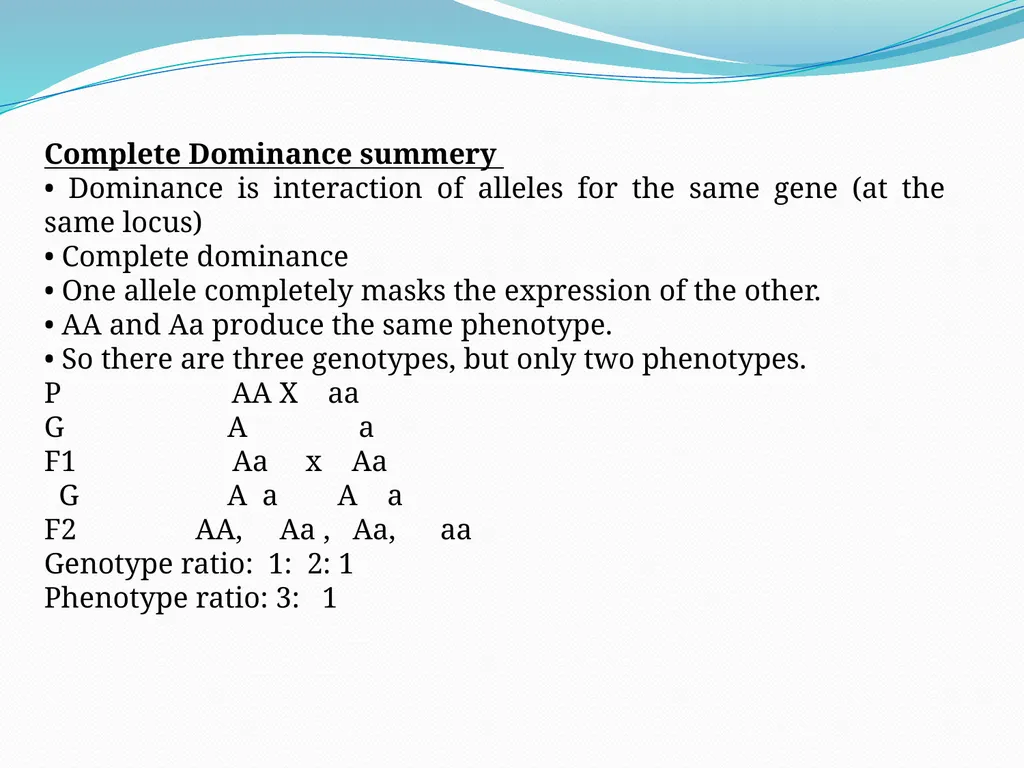 genetic course lecture (3) Modified Mendelian - slide 5 of 18