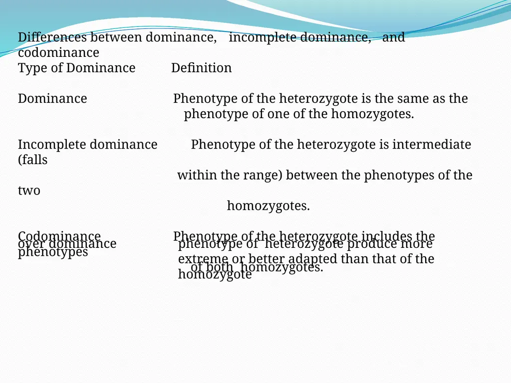 genetic course lecture (3) Modified Mendelian - slide 17 of 18