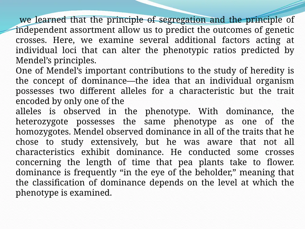 genetic course lecture (3) Modified Mendelian - slide 3 of 18
