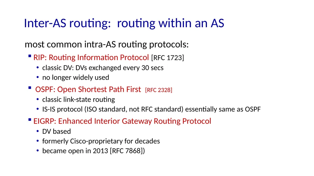 Network Layer: Control Plane introduction routing - slide 5 of 8