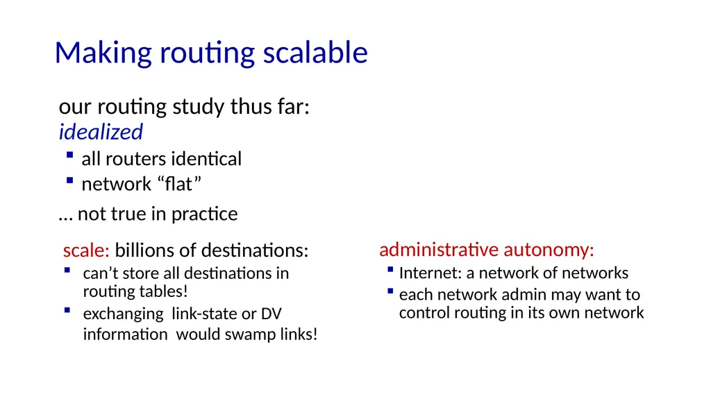 Network Layer: Control Plane introduction routing - slide 2 of 8