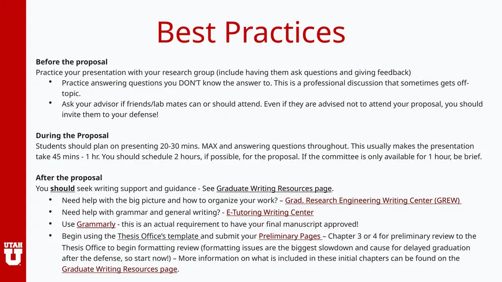 Notes to the Student Best Practices Before the - slide 2 of 14