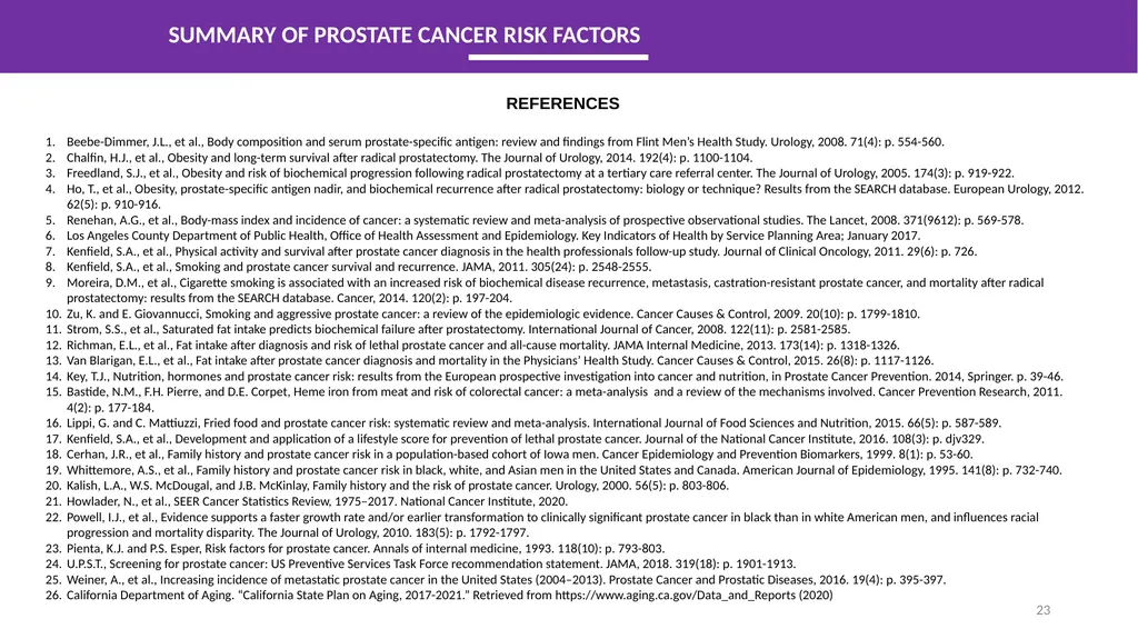 CANCER IN LOS ANGELES COUNTY: Prostate Cancer - slide 23 of 23