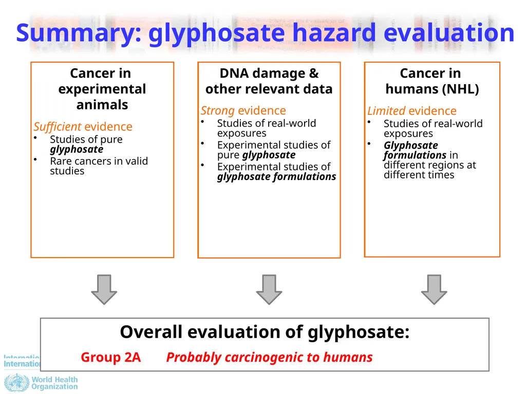 The IARC Monographs: Volume 112, Glyphosate - slide 8 of 12