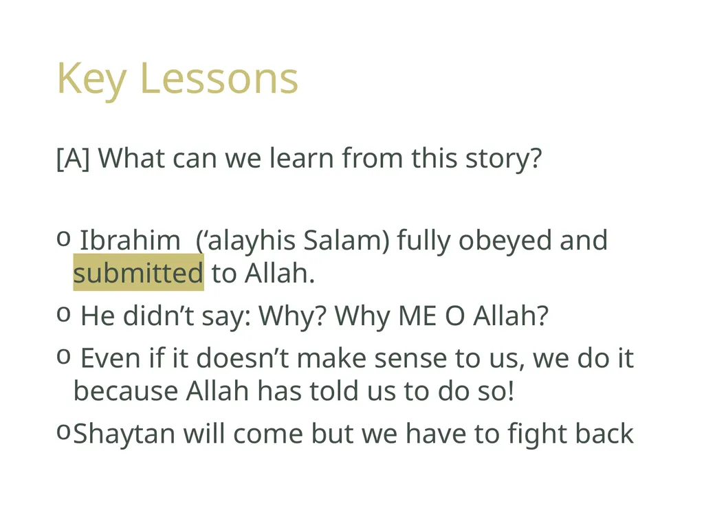 Dhikr & Qurbani Part II: KS3 Y8 /Y9 LOs To - slide 5 of 13