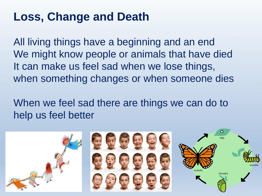 Learning about Bereavement, Loss and Grief Lesson - slide 25 of 27