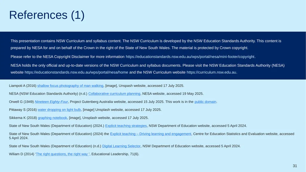 1 Instructions for use This resource is not a - slide 31 of 33