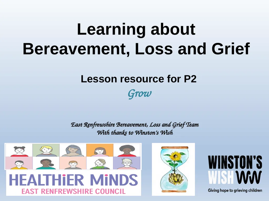 Learning about Bereavement, Loss and Grief Lesson - slide 23 of 30