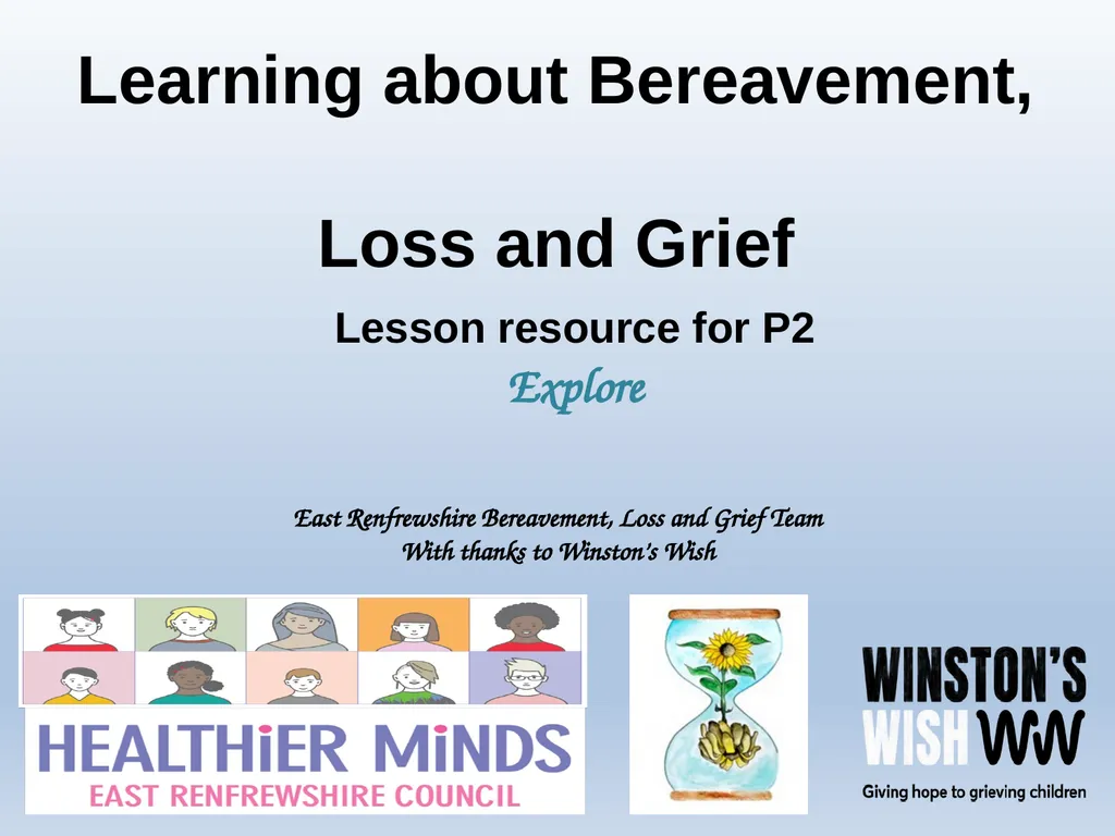 Learning about Bereavement, Loss and Grief Lesson - slide 12 of 30