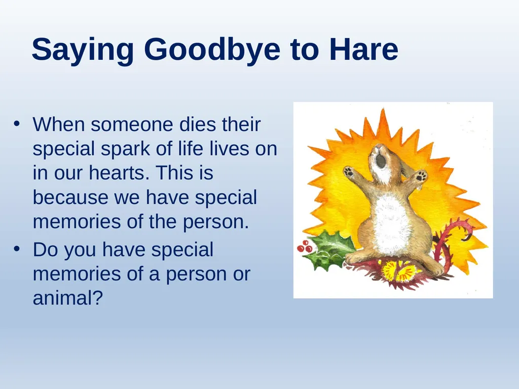 Learning about Bereavement, Loss and Grief Lesson - slide 7 of 30