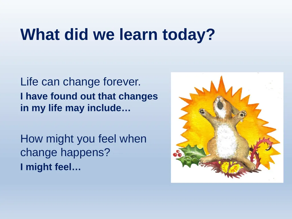 Learning about Bereavement, Loss and Grief Lesson - slide 21 of 30