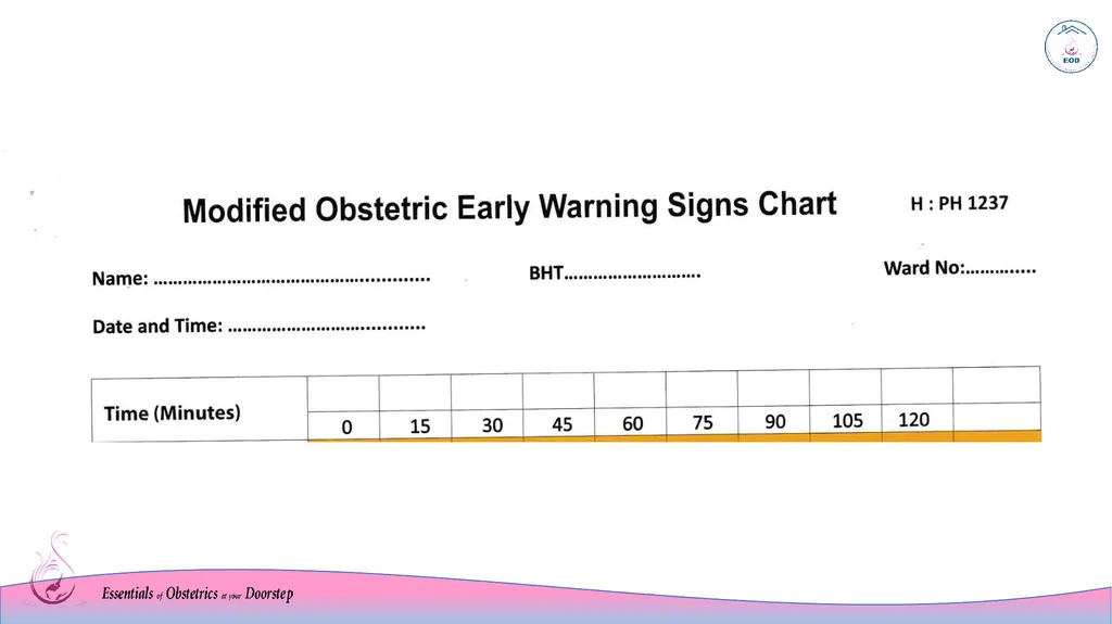 MEOWS chart Modified Early Warning System Sri - slide 6 of 17