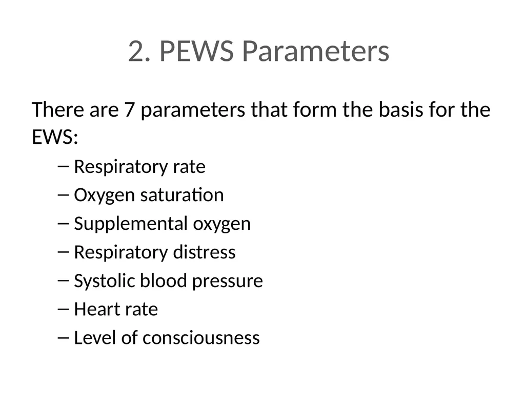 Early Warning Score & Vital Sign Chart(s) Proposed - slide 8 of 48