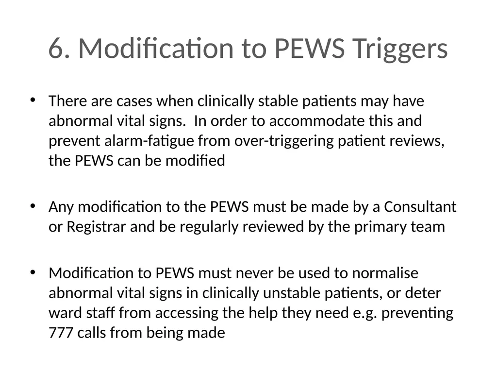 Early Warning Score & Vital Sign Chart(s) Proposed - slide 33 of 48