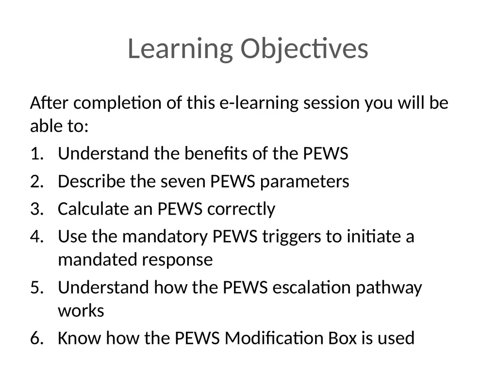 Early Warning Score & Vital Sign Chart(s) Proposed - slide 4 of 48