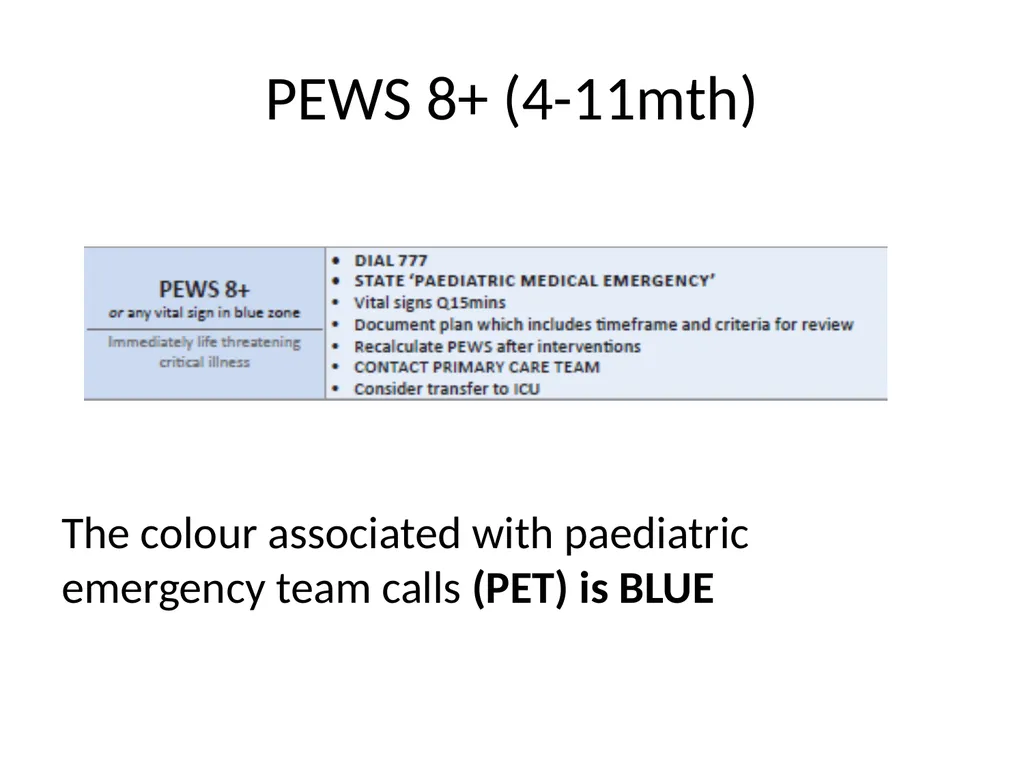 Early Warning Score & Vital Sign Chart(s) Proposed - slide 31 of 48