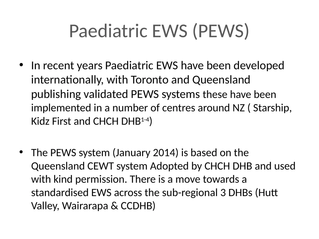 Early Warning Score & Vital Sign Chart(s) Proposed - slide 6 of 48