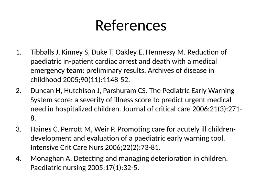 Early Warning Score & Vital Sign Chart(s) Proposed - slide 7 of 48